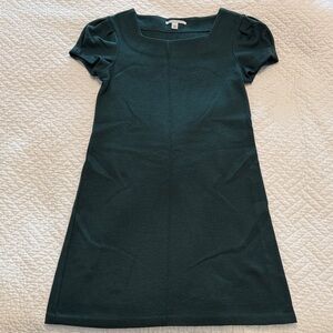 Banana Republic Forest Green Square Neck Knit Top